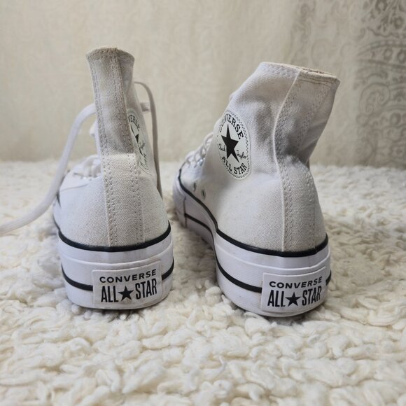 Chuck Taylor Converse All Star Platform High Top Sneakers,Size 7.5 - Picture 5 of 10